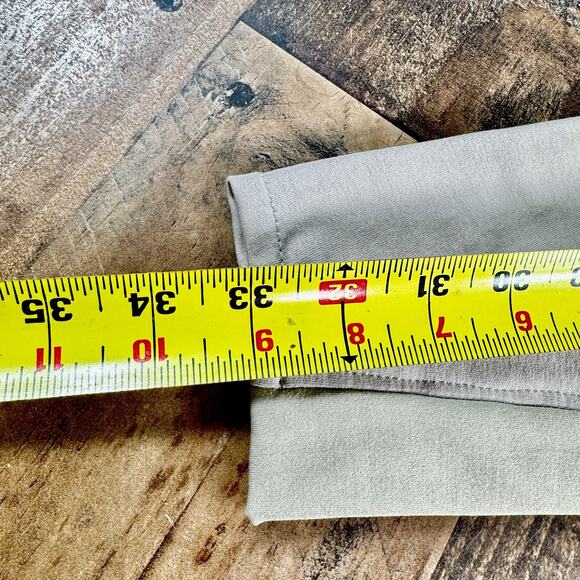 OVATION Riding Pants Tights Knee Inseam Patches Horseback Equestrian Tan 26R - Picture 11 of 15